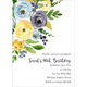 Yellow and Blue Corner Flowers Invitations Image 5 of 7